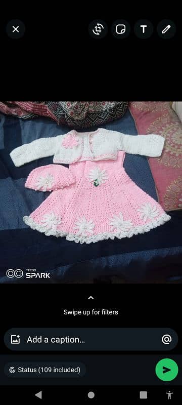 crochet baby girls frock 4