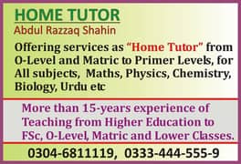 Home tutor