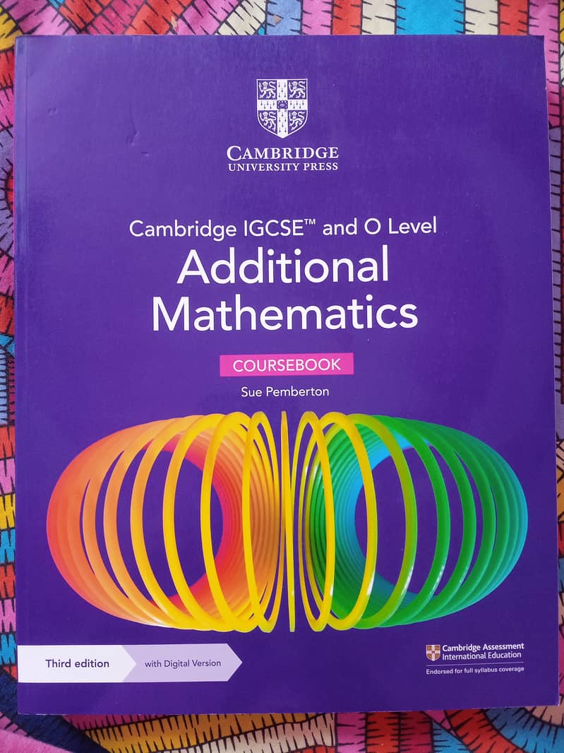 Cambridge University Press, Additional Mathematics Book- Brand new! 0