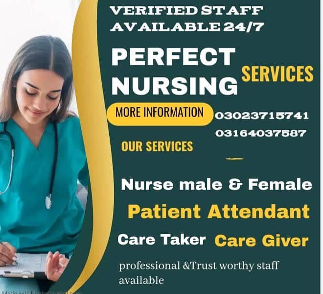 Home Nursing care/ Patient Attendant male & Female/Nurse male & female 0