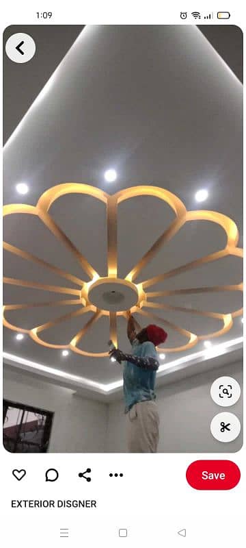 false ceiling of plaster of paris 3