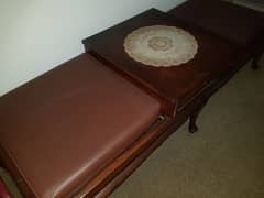 2 seater seatea coffee table deewan with drawer made from Sheesham