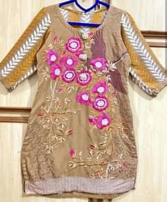 winter embroided suit with shawl