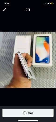 iPhone x with boxWhatsApp number0342=57=93=200