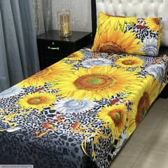 tow piece crystal cotton single bed sheet