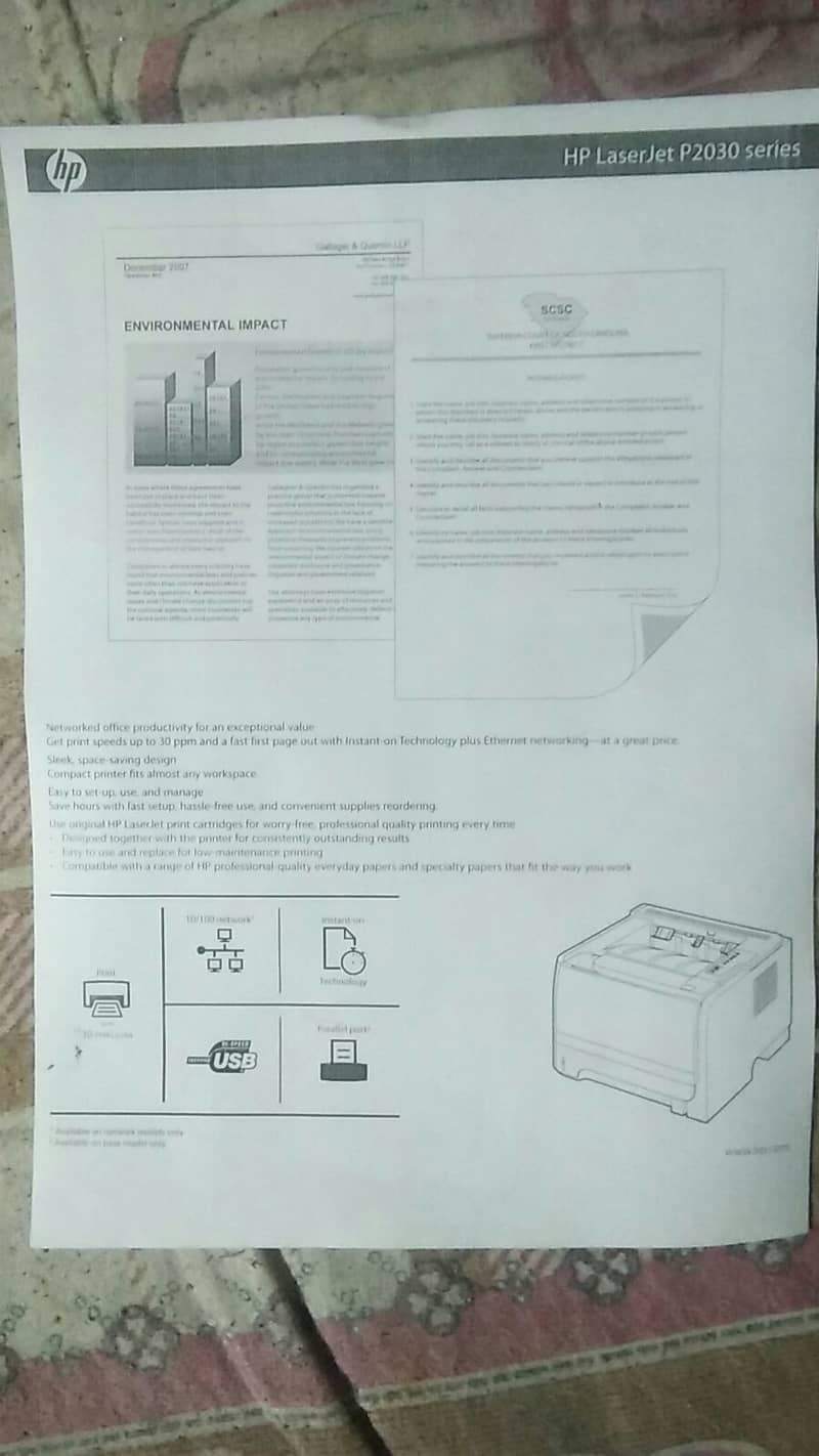 HP laserjet printer p2035n 1