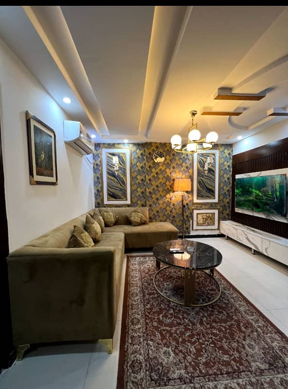 1 Bedroom VIP Full furnish flat per day available in Bahria town Lahore 10