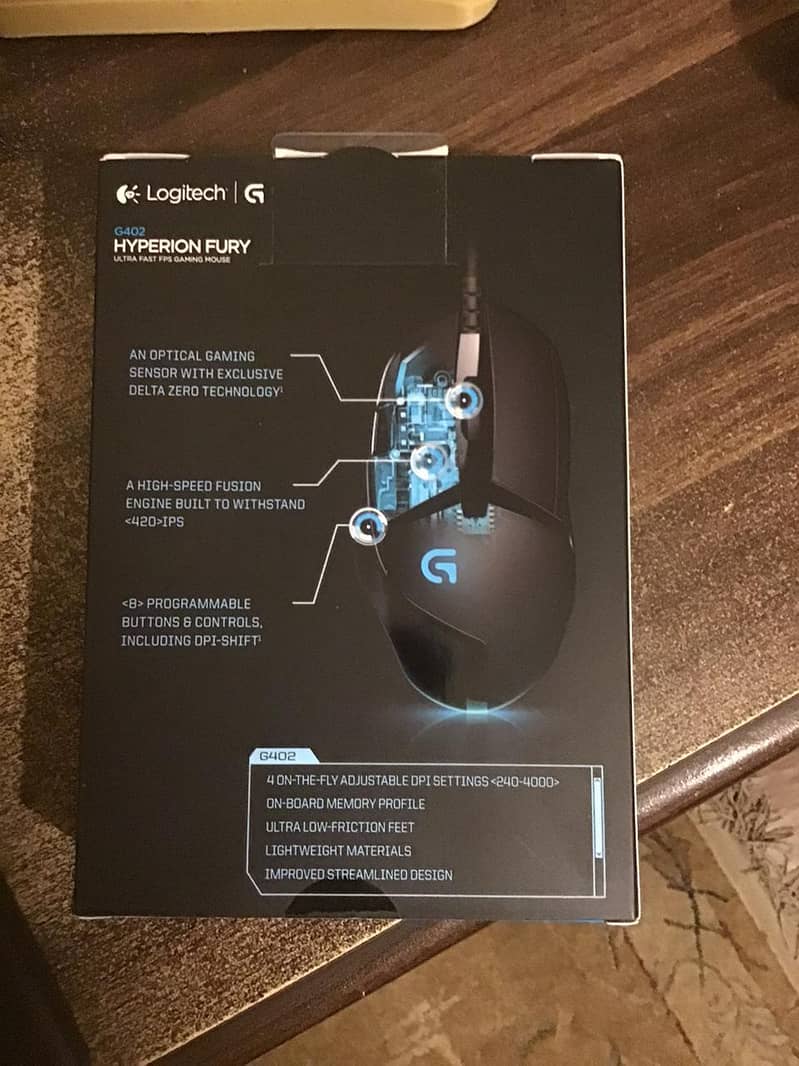 Logitech G402 Hyperion Fury Ultra-Fast FPS Gaming Mouse 1