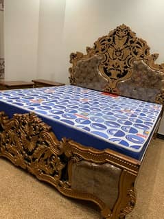 Carving Bed set King size Brand new use ni hua (Just call dnt sms)