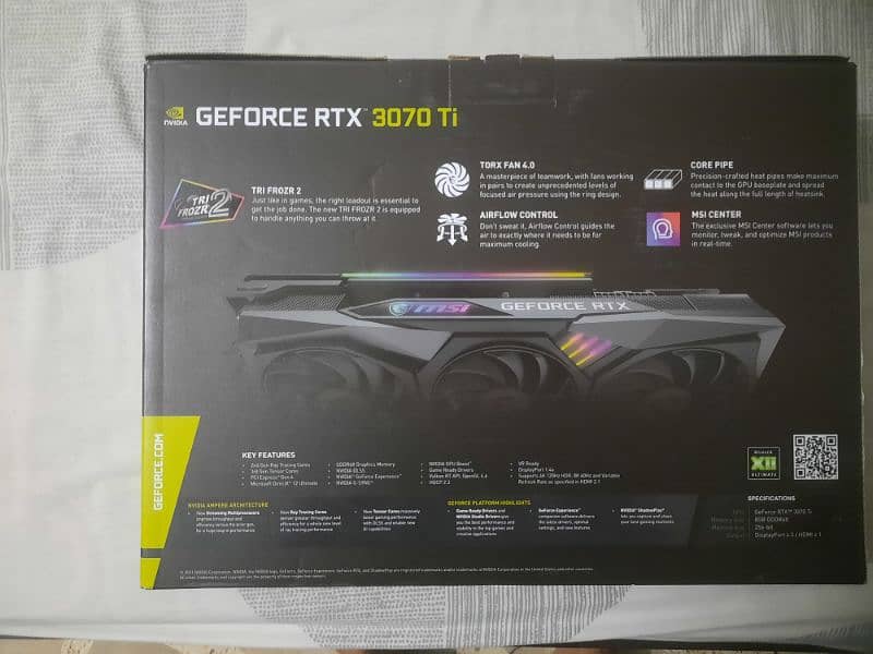 ASUS GRAPHIC CARD 3070ti 8gb 1