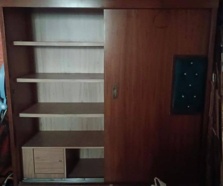 2 Door wooden wardrobe 1