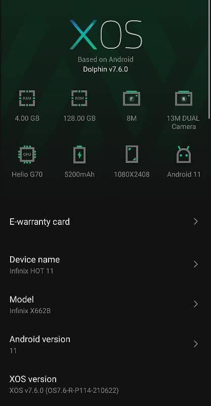 infinix hot 11 0