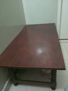 pure wooden table