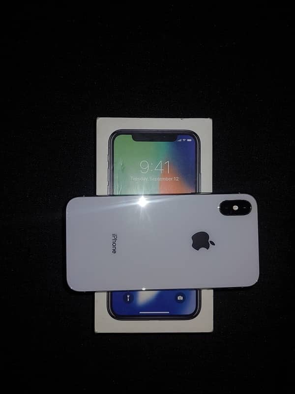 IPhone X pta approved with box 6