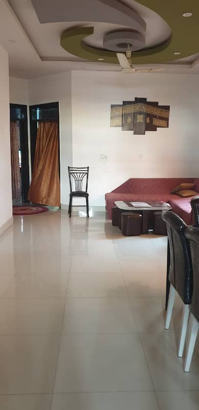 three bed dd tiled flooring portion for rent in johar 6