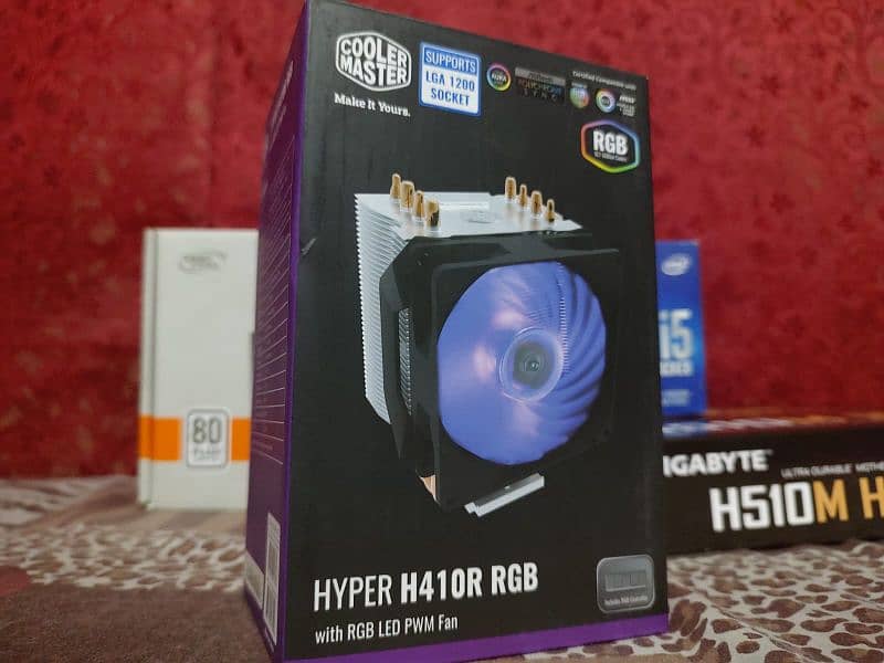 i5 10600k + gigabyte h510m + h410r cooler with box 1