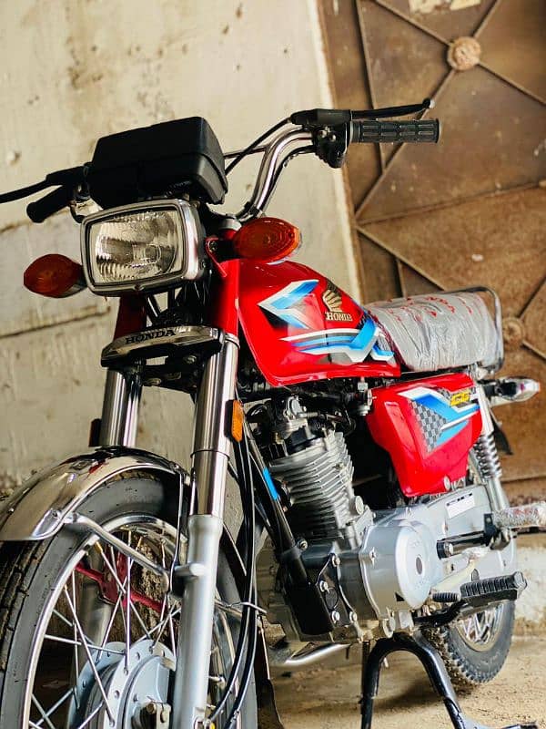 Honda cg 125 2024 zero meter condition 7