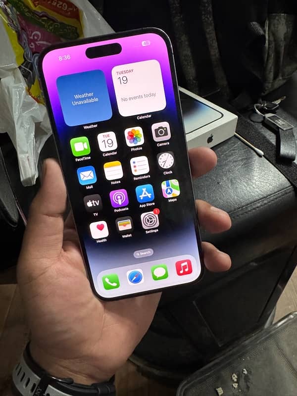 I phone 14 pro max 256gb Deep purple FU 1