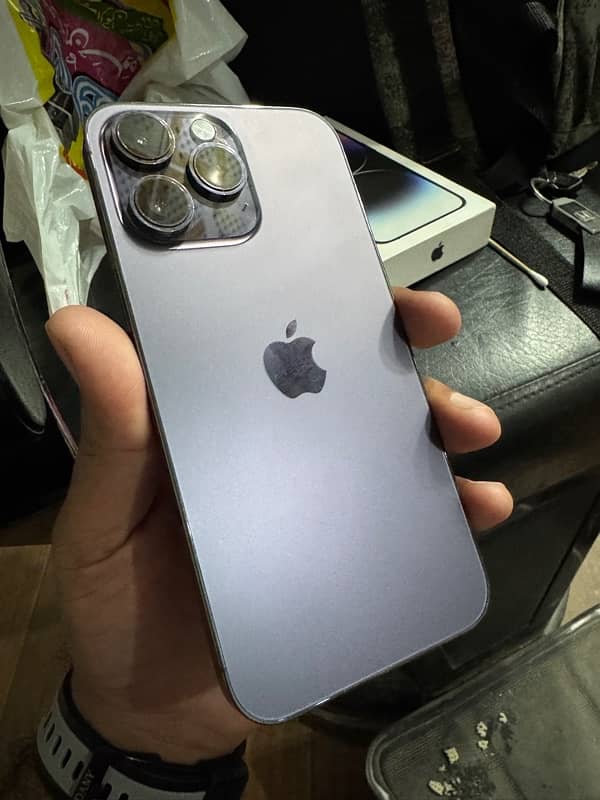 I phone 14 pro max 256gb Deep purple FU 2