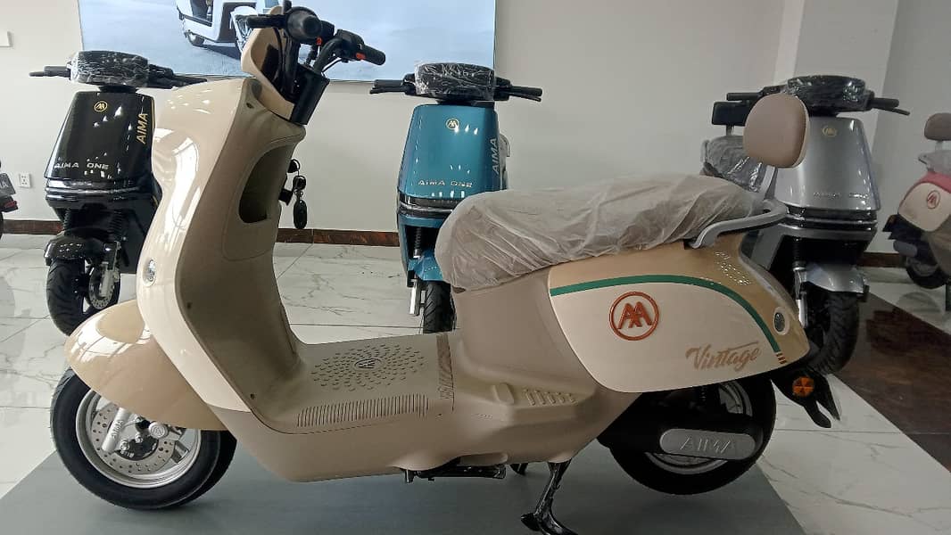 AIMA SPARK Vintage Q601 | Electric Scooty | EV scooty For Sale 2