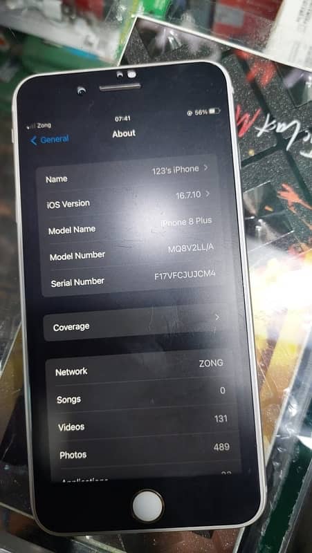 i phone 8 plus non pta 64G but sim is working 0317/68/55975 7