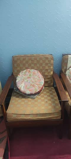 3 seater and three 1 seater antique sofa set