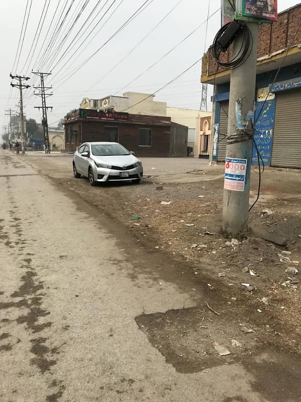 30 Marla Beautiful Commercial Plot For Rent In Near Wedding Shaadi Hall G. T Road Manava Lahore Front 2 Shops Main Bollywood 2