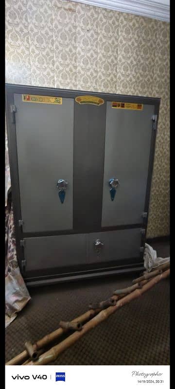 Iron safe almari wardrobe brand new 0