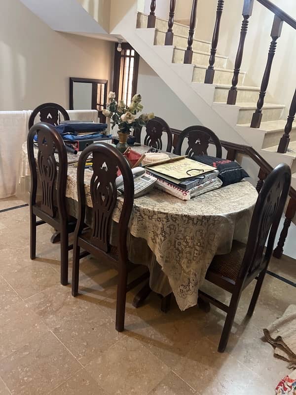 Dining table set of 7 pieces 1