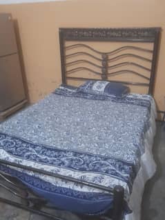 iron bed with mattress 6*4