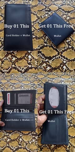 Original Leather Card Holder & Leather Wallet In Calf Skin