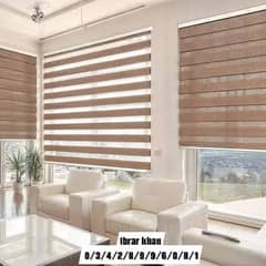 Office Blinds roller zebra with remote control / window wooden blinds