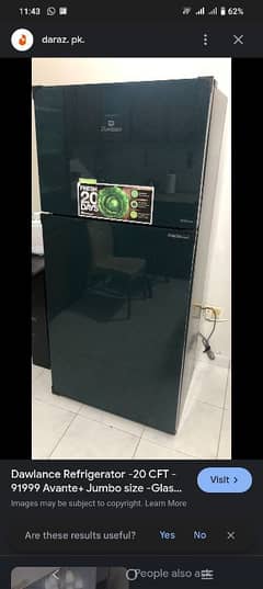 Dawlance refrigerator 3 years used