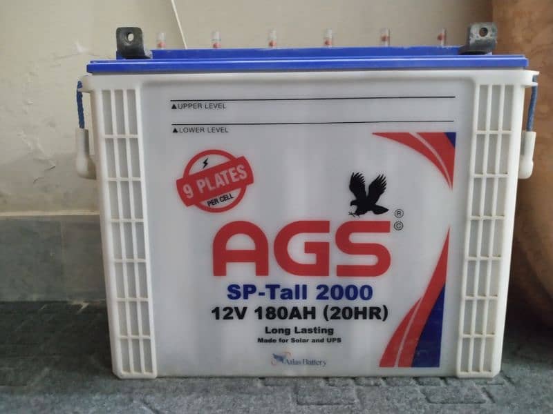 Want to sell AGS SP-Tall 2000 12v 180AH battery 0