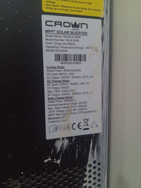 crown inverter first hand use new condition. 5