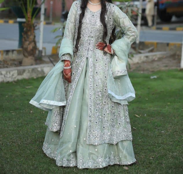 Stunning Pista Wedding Gown for Sale in Lahore. 1