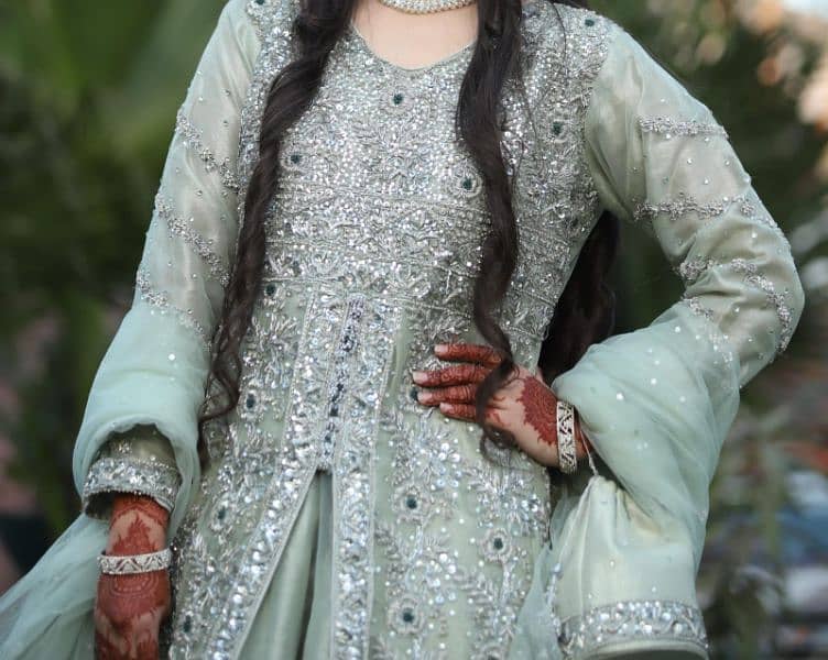 Stunning Pista Wedding Gown for Sale in Lahore. 4