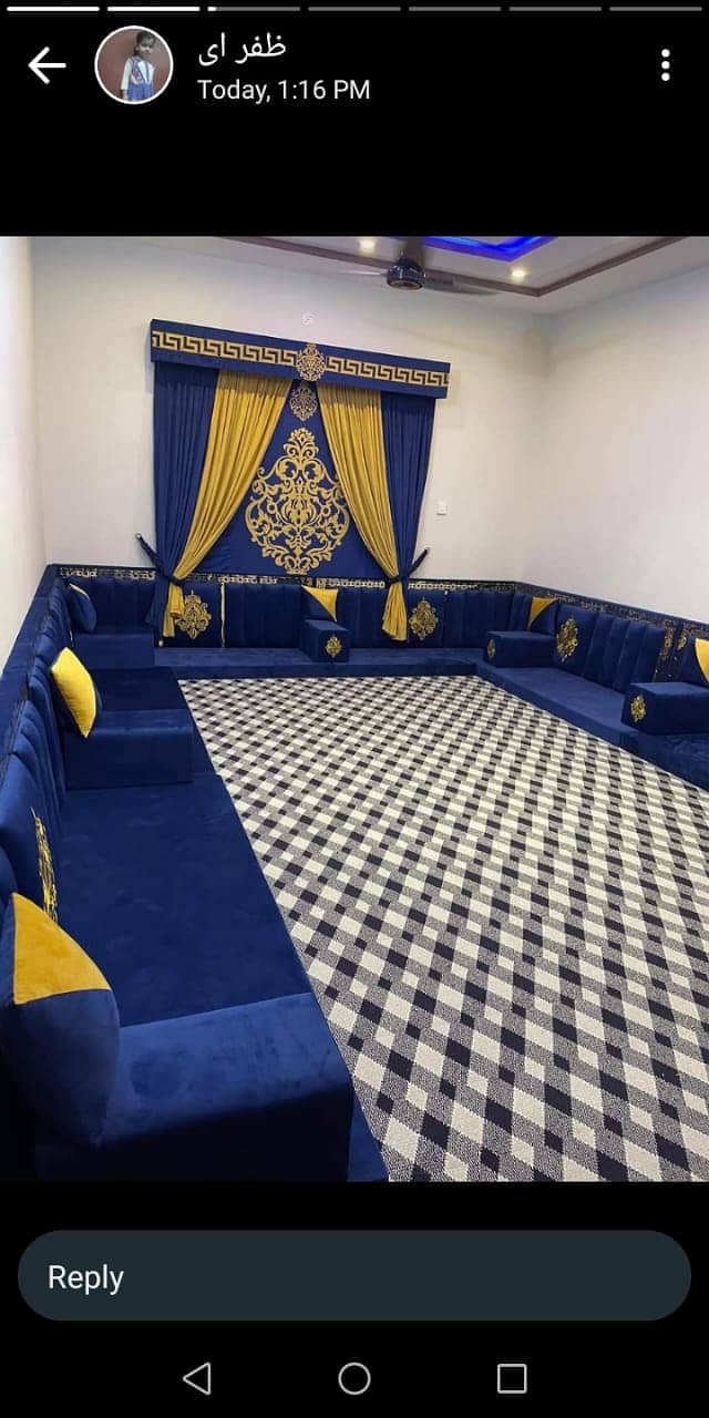 Arabic Majlis Sofa /Arbi Majlis | Saudi Majlis | Hujra Bethak | Sofa 7