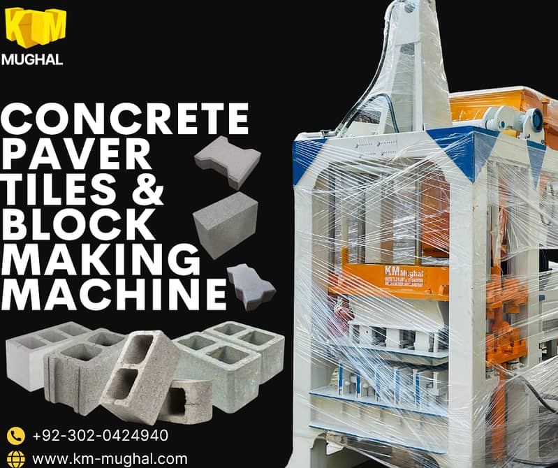 Block making machine price in pakistan, tuff tiles, Pavers, bricks. 0