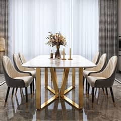 golden dining table brass steel pvd electro plated