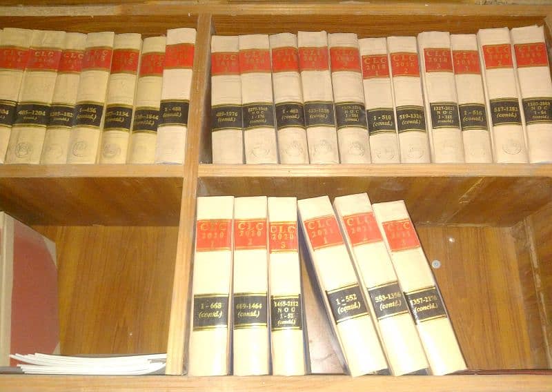 law books with racks 1