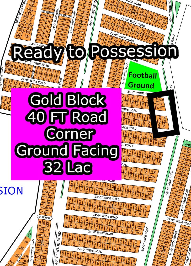 L - (40 FT Road + Corner + Ground Facing) North Town Residency Phase - 01 (Surjani) 1