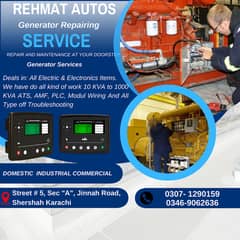 Generator Repair Services/PARTS In karachi 24/7