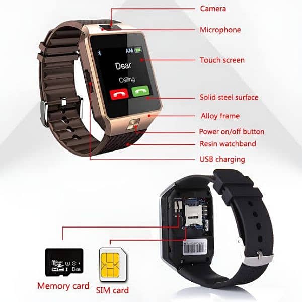 Sim Smart Watch | Memory Card Option | Sim Watch 4