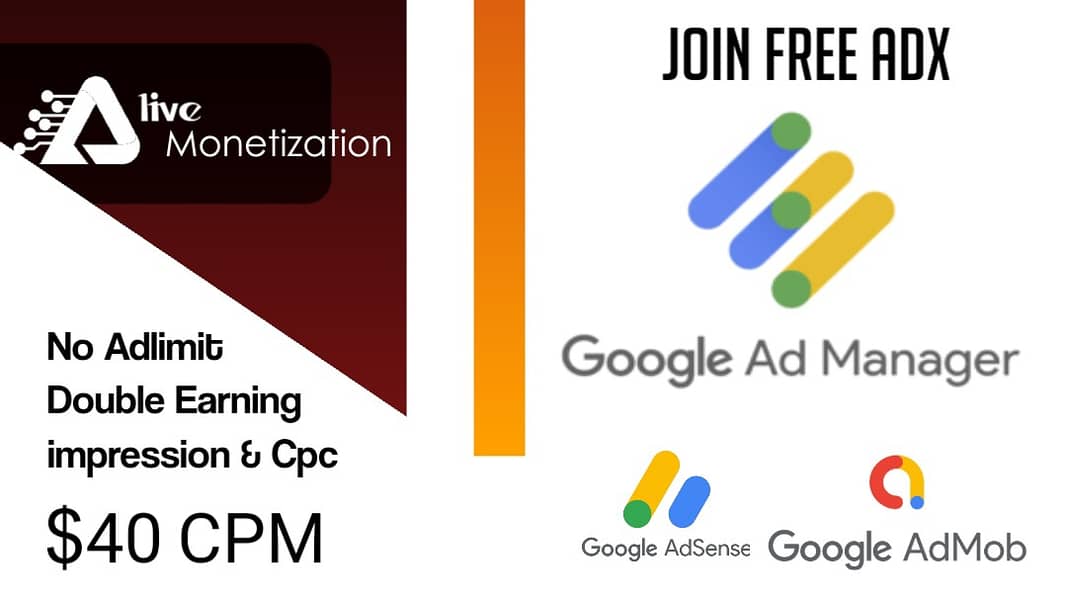 Free Best Google adx ad network for website - adsense alternative adx 4