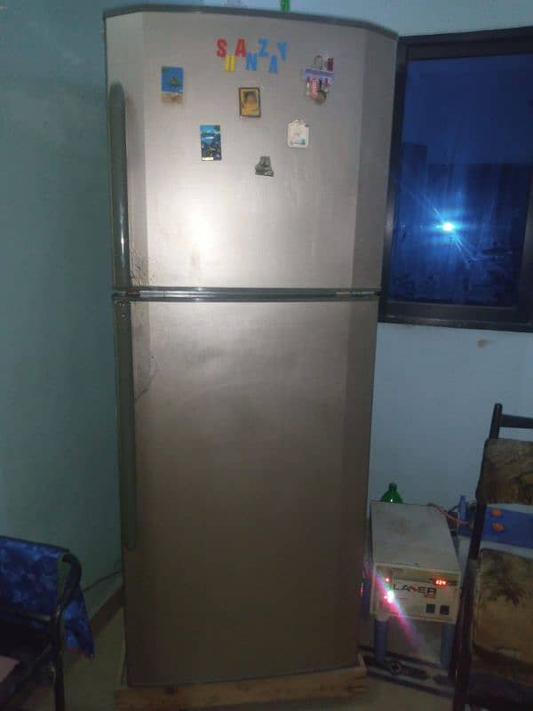 golden color refrigerator excellent condition 2