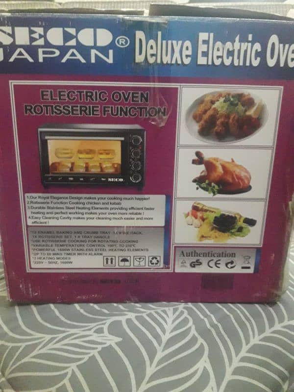 An electric oven 3