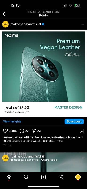 Realme 12+ 5G box packed 2