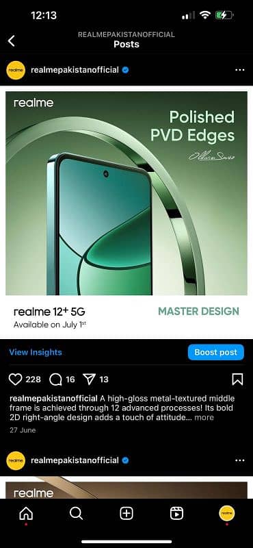 Realme 12+ 5G box packed 3