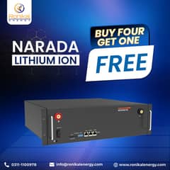 Narada Lithium Ion Battery 48V 100Ah 3 Year warranty Rackmount Solar